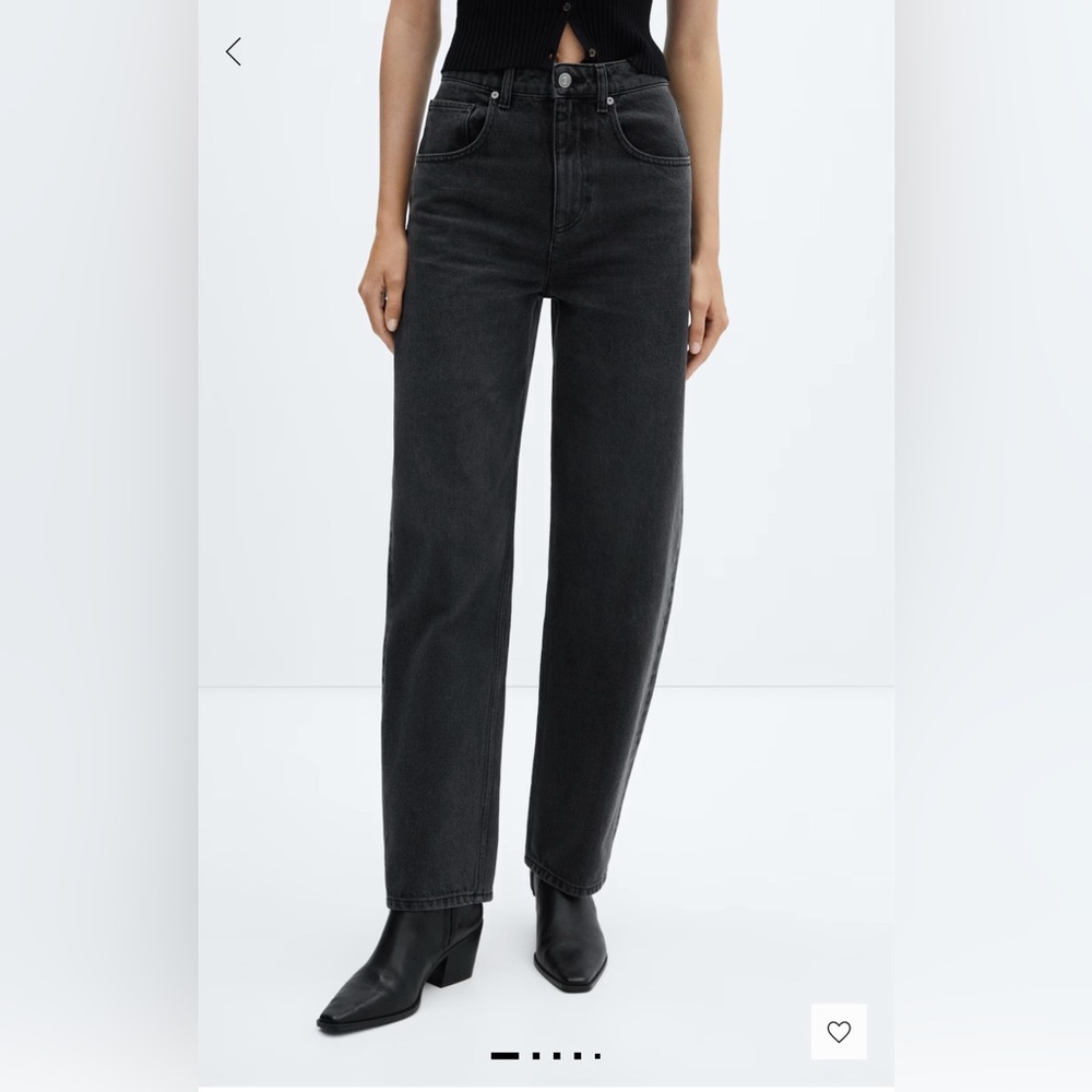 Mango High Waisted Balloon Jeans